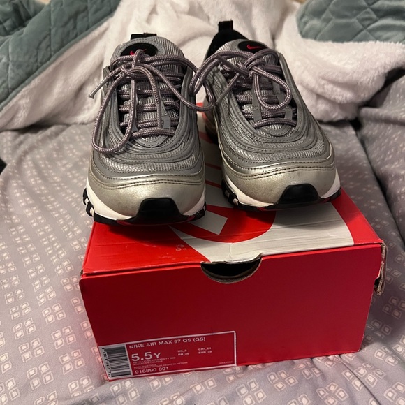 NIKE Air Max 97 OG QS GS 'Silver Bullet 2017 - Picture 6 of 7